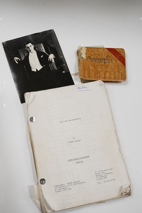 An archive of autographs and signed books relating to Bella Emberg, famed for her work on the Russ Abbot Show, and having originally come from her estate, comprising signatures of mainly television stars of the 1970s, 80